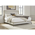 Signature Design by  Tomtyn Beige/Light Brown Upholstered Platform Bed