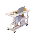 Bureau debout mobile de 31,5 pouces, bureau d'ordinateur compact portable à hauteur réglable avec roulettes