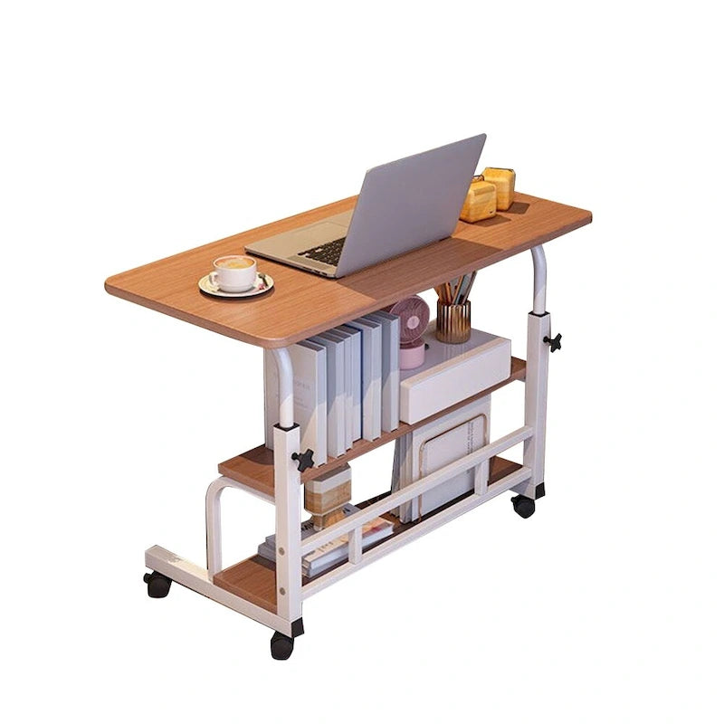 Bureau debout mobile de 31,5 pouces, bureau d'ordinateur compact portable à hauteur réglable avec roulettes