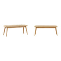 Banc de salle à manger capitonné conique Mid-Century Modern