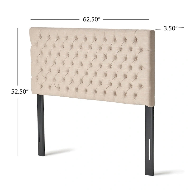 Tête de lit capitonnée réglable pour grand lit/lit queen