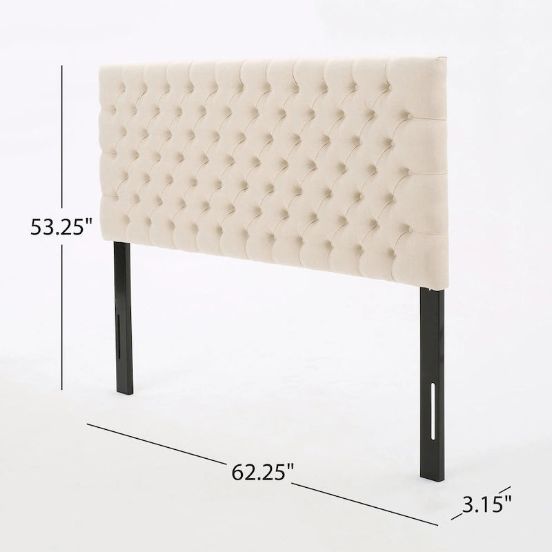 Tête de lit capitonnée réglable pour grand lit/lit queen