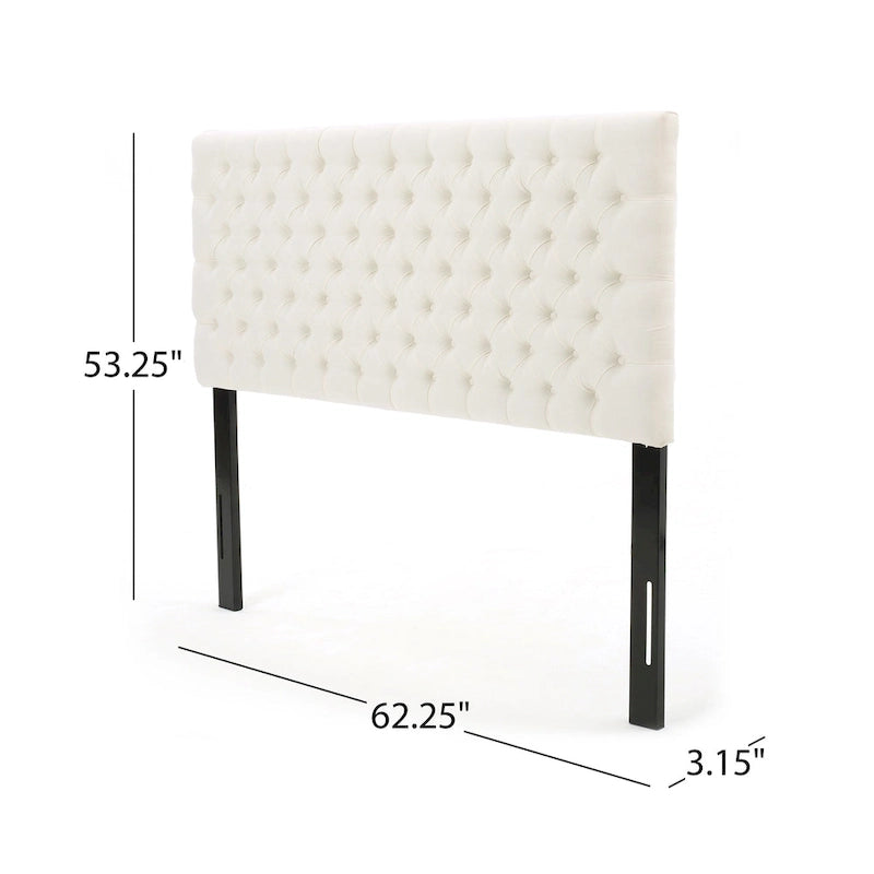 Tête de lit capitonnée réglable pour grand lit/lit queen