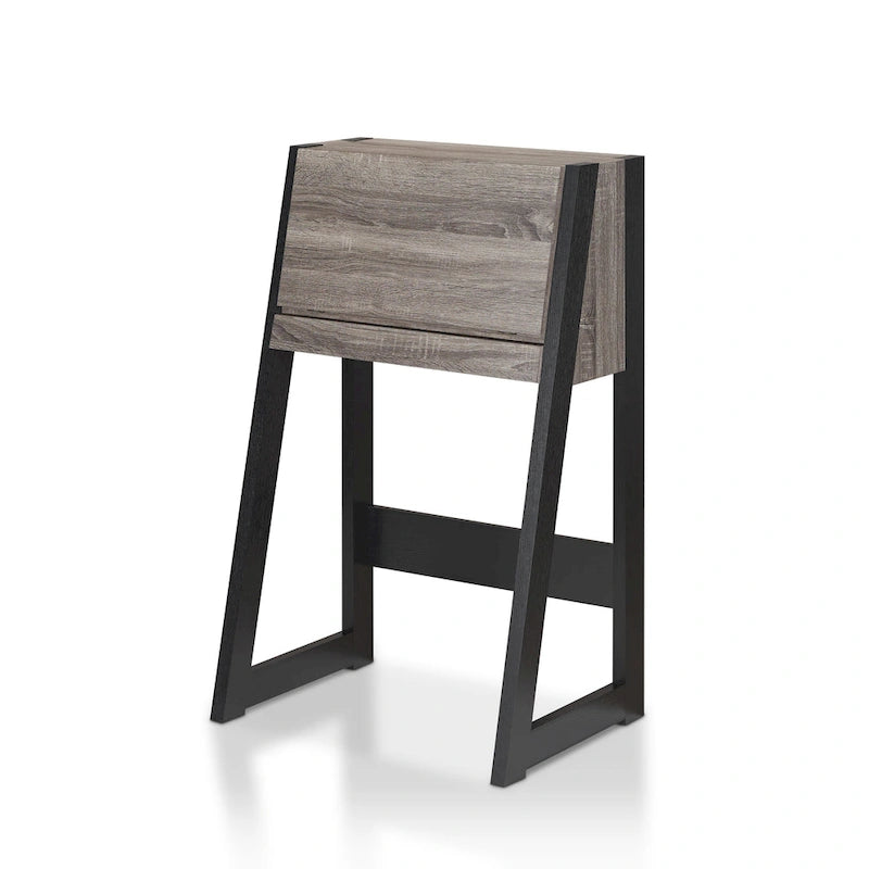 Bureau informatique compact en bois de 26 pouces, contemporain