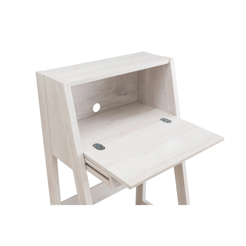 Bureau informatique compact en bois de 26 pouces, contemporain