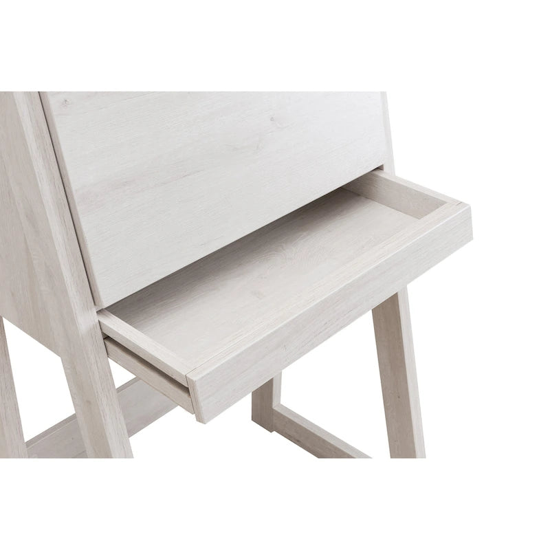 Bureau informatique compact en bois de 26 pouces, contemporain