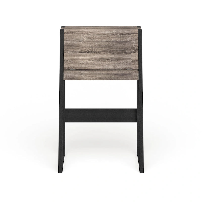 Bureau informatique compact en bois de 26 pouces, contemporain