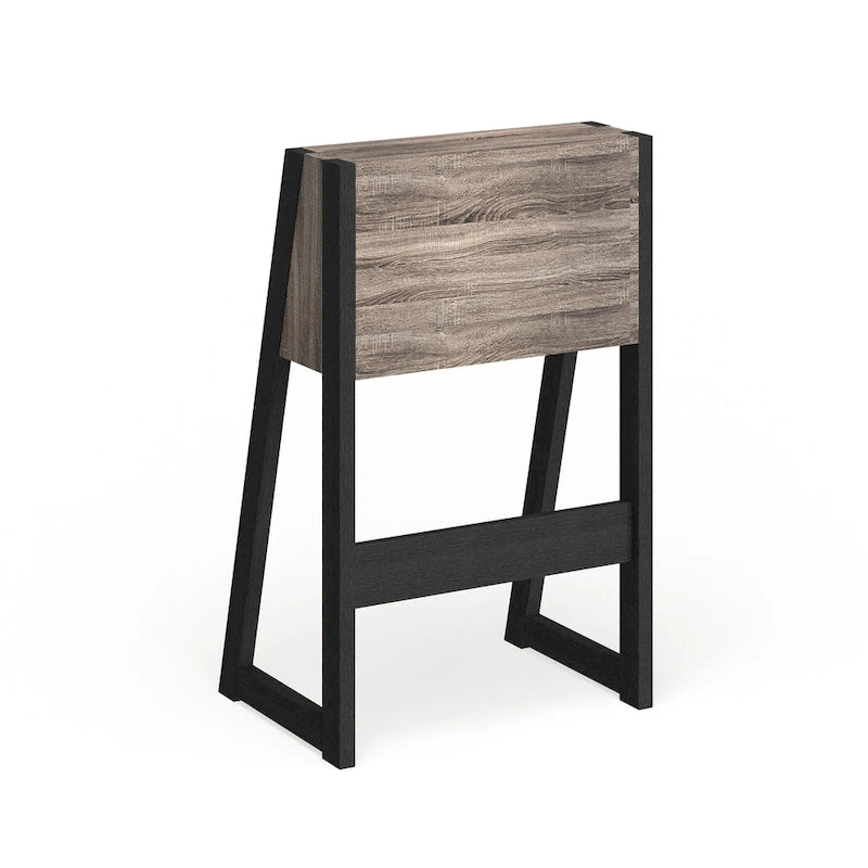 Bureau informatique compact en bois de 26 pouces, contemporain