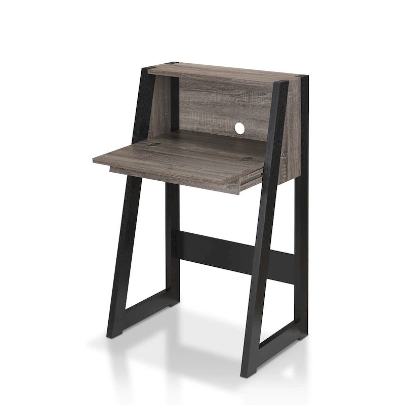 Bureau informatique compact en bois de 26 pouces, contemporain