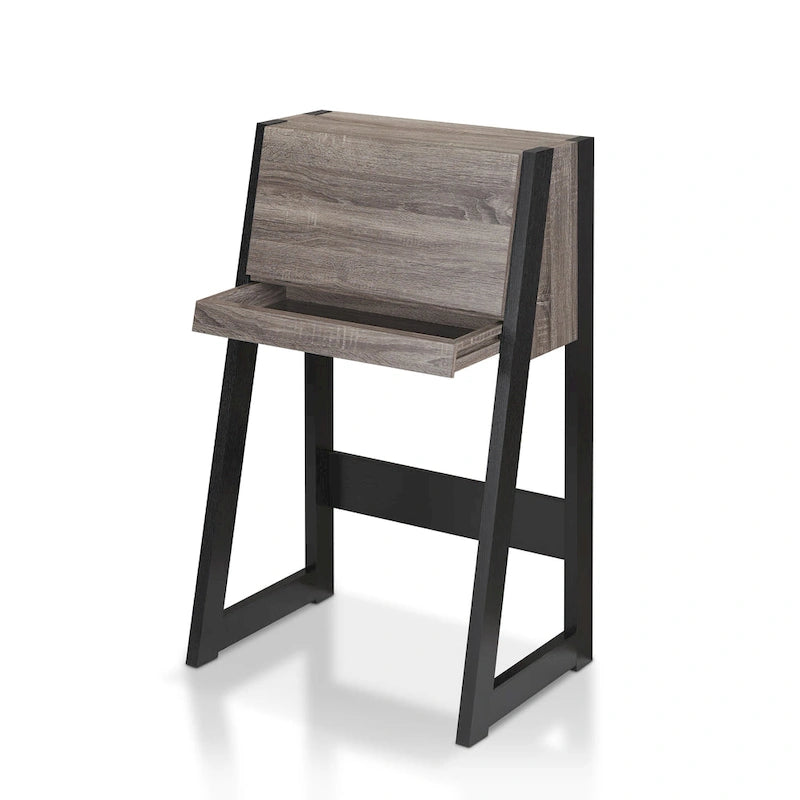 Bureau informatique compact en bois de 26 pouces, contemporain