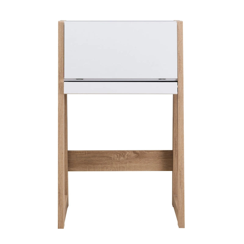 Bureau informatique compact en bois de 26 pouces, contemporain