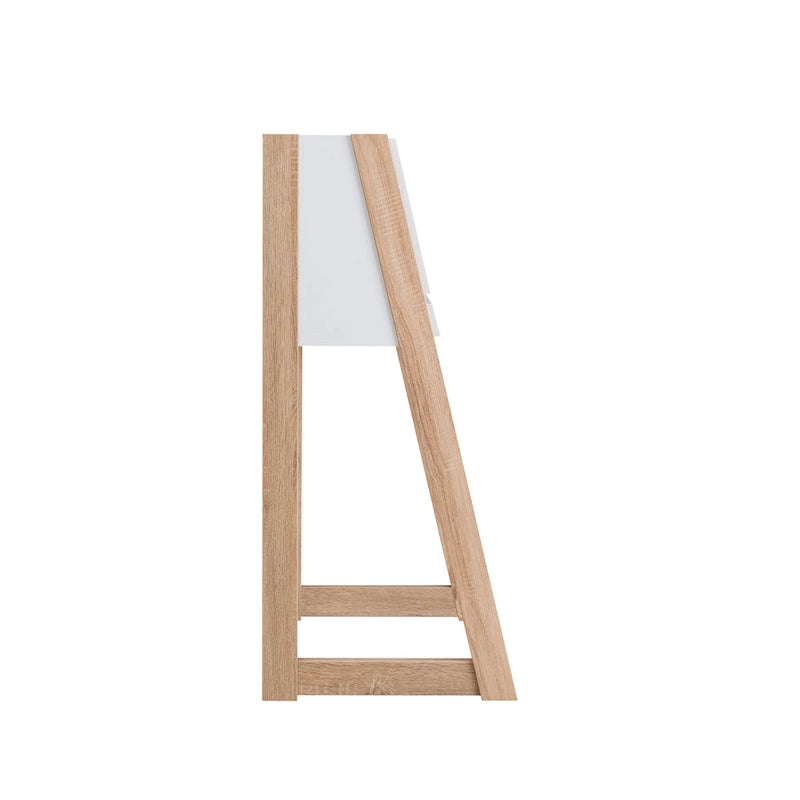 Bureau informatique compact en bois de 26 pouces, contemporain