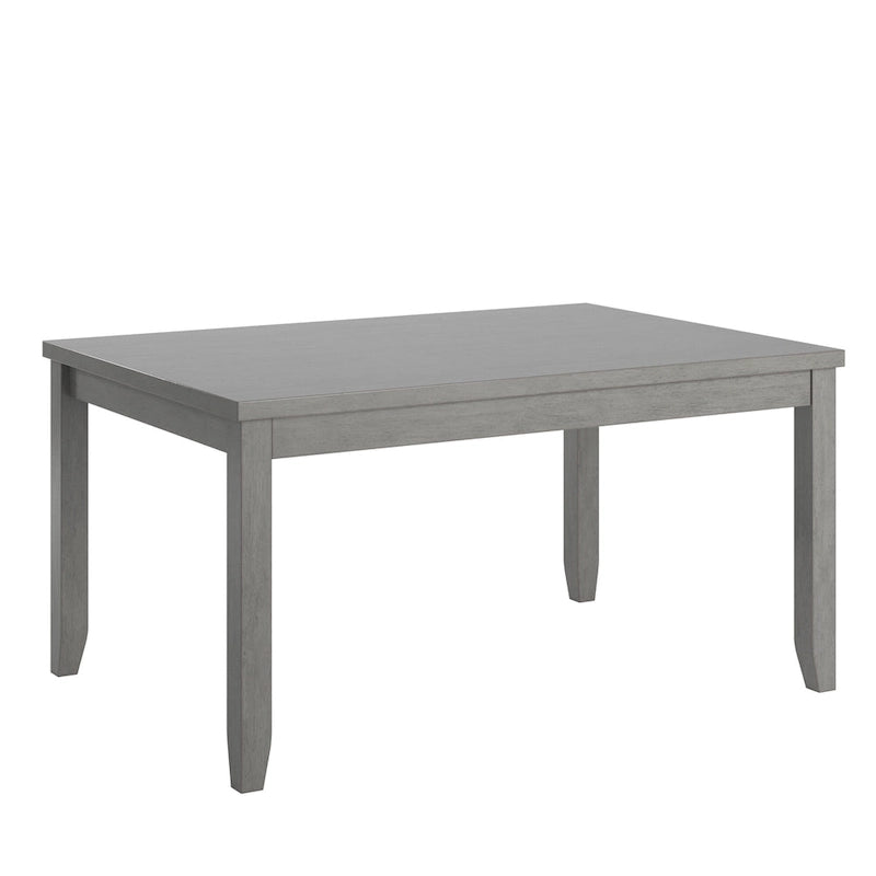 Table à manger rectangulaire en bois massif avec deux tiroirs
