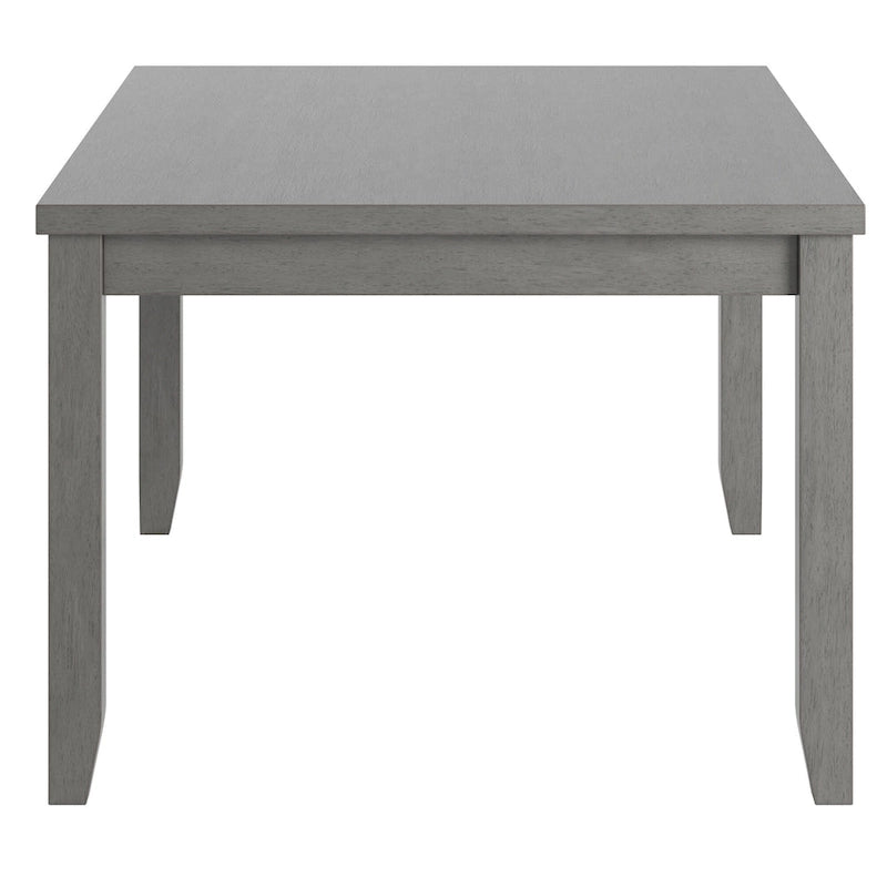 Table à manger rectangulaire en bois massif avec deux tiroirs