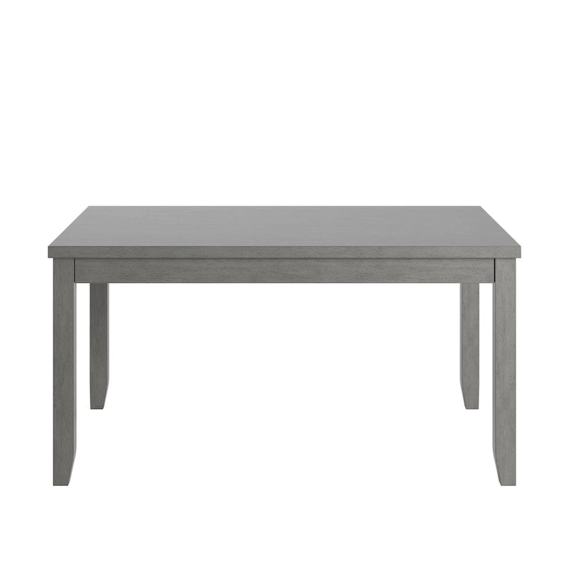 Table à manger rectangulaire en bois massif avec deux tiroirs