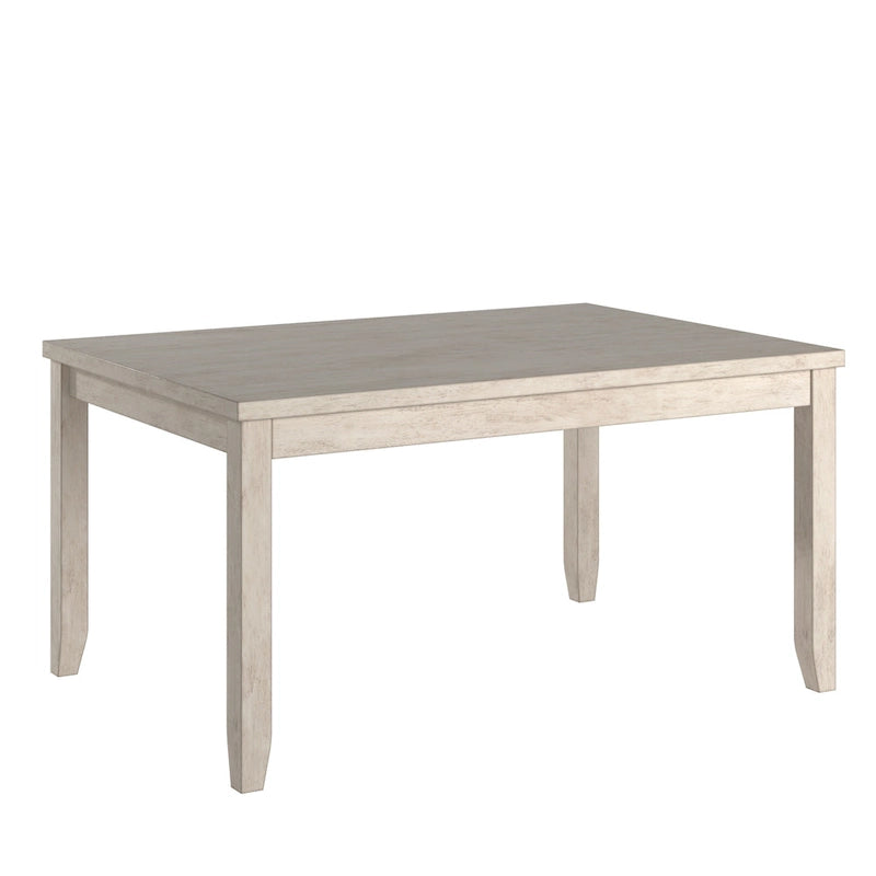 Table à manger rectangulaire en bois massif avec deux tiroirs