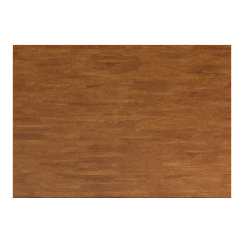 Table à manger rectangulaire en bois massif avec deux tiroirs