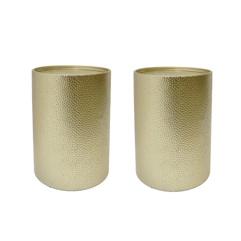 Table d'appoint en fer martelé (lot de 2)