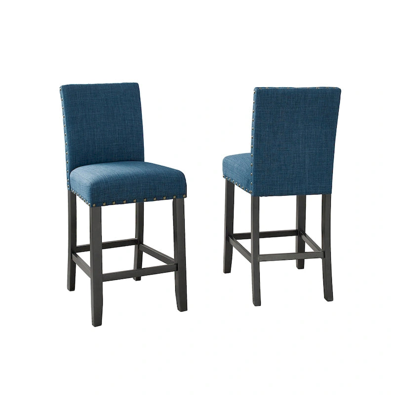 Tabouret contemporain en tissu de 25 pouces (lot de 2)