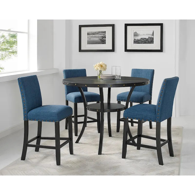 Tabouret contemporain en tissu de 25 pouces (lot de 2)