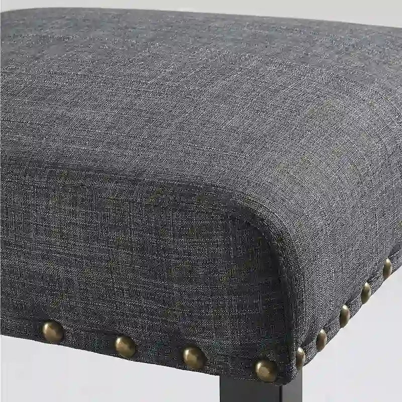 Tabouret contemporain en tissu de 25 pouces (lot de 2)
