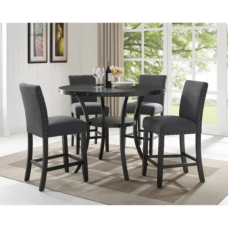 Tabouret contemporain en tissu de 25 pouces (lot de 2)