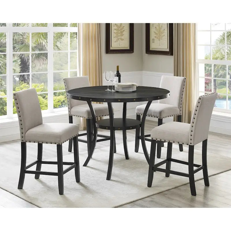 Tabouret contemporain en tissu de 25 pouces (lot de 2)