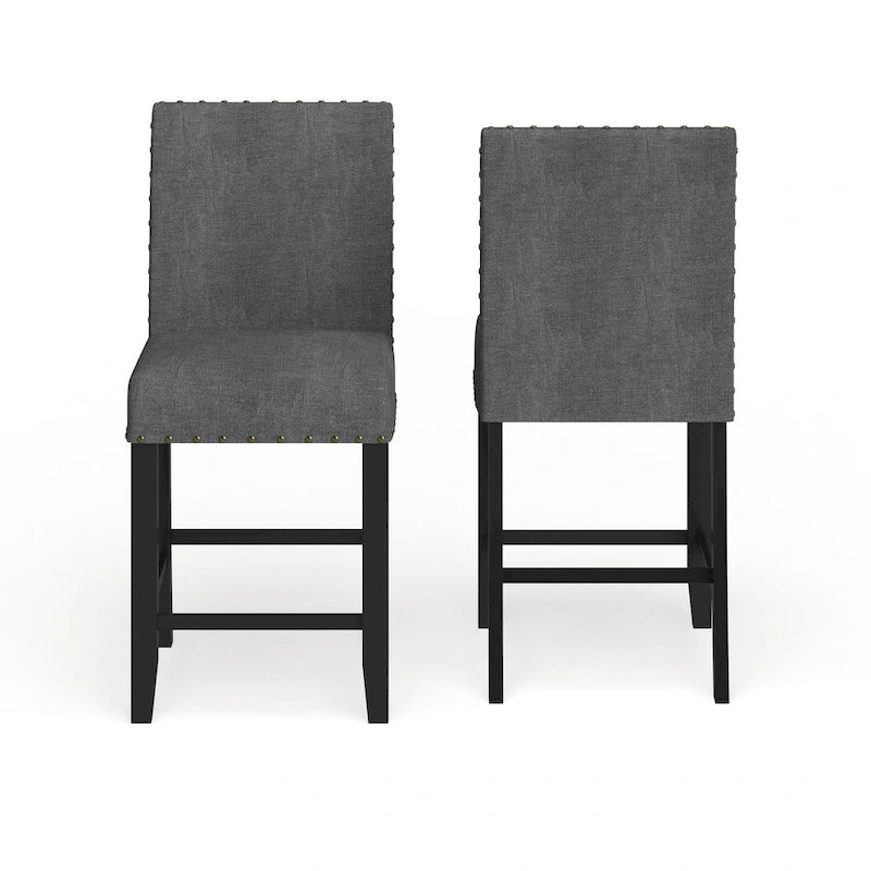 Tabouret contemporain en tissu de 25 pouces (lot de 2)