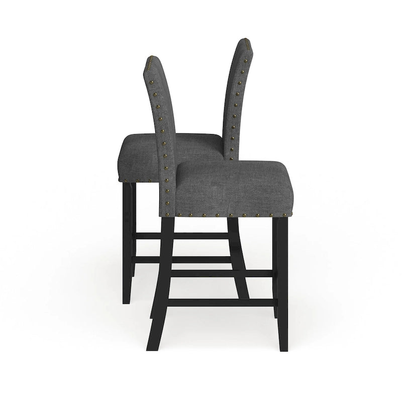 Tabouret contemporain en tissu de 25 pouces (lot de 2)