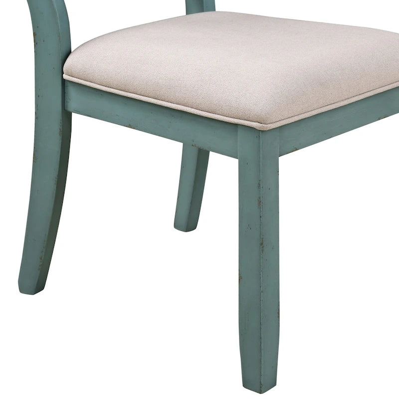 Ensemble de salle à manger 7 pièces Spring Mount avec chaises à dossier croisé