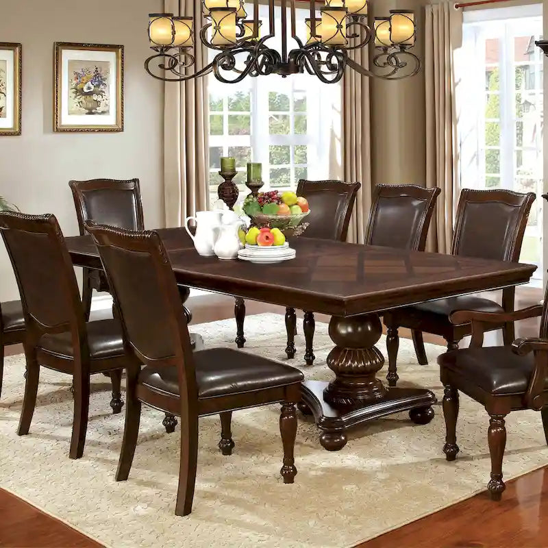  Madzharovo Brown Cherry 103-inch Expandable Dining Table