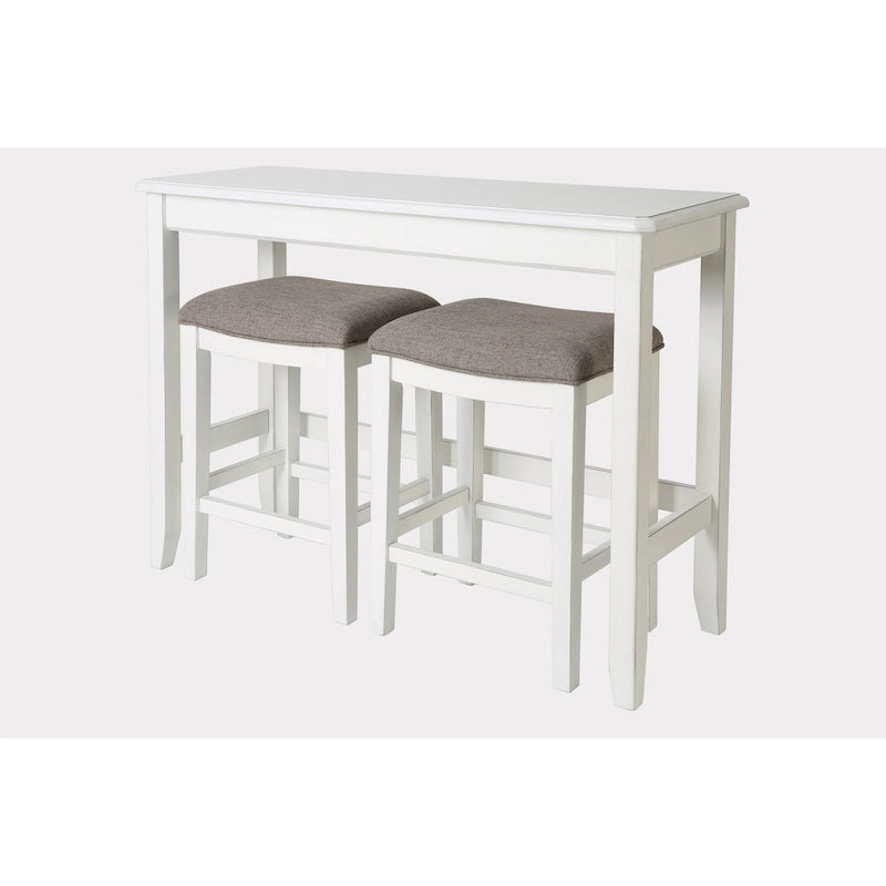 Table de canapé hauteur bar avec deux tabourets de hauteur comptoir