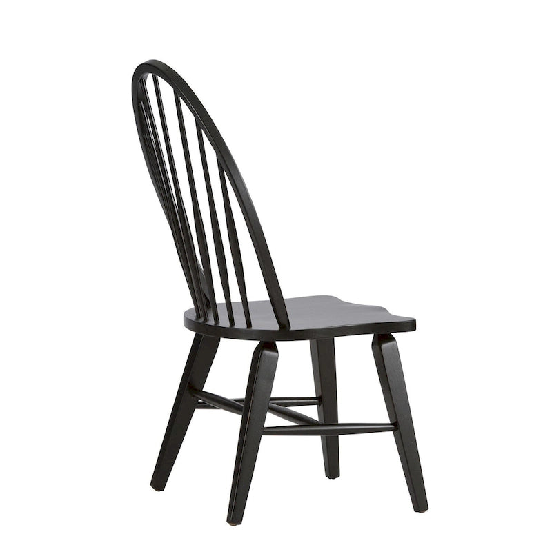 Chaise d'appoint noire Windsor - Lot de 2