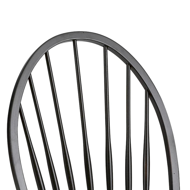 Chaise d'appoint noire Windsor - Lot de 2