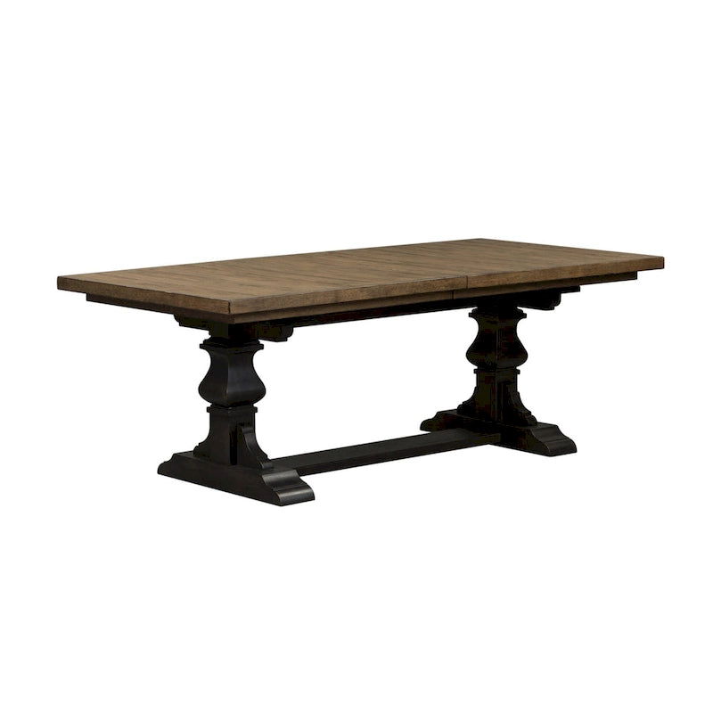 Ensemble de 7 pièces de table à tréteaux Chalkboard