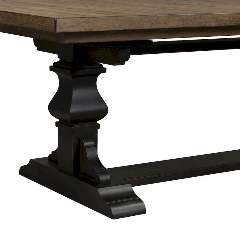 Ensemble de 7 pièces de table à tréteaux Chalkboard
