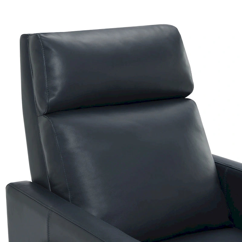 Fauteuil inclinable à dossier basculant en cuir pleine fleur - Moderne du milieu du siècle