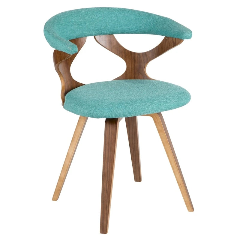 Chaise de salle à manger/d'appoint pivotante Mid-Century Modern