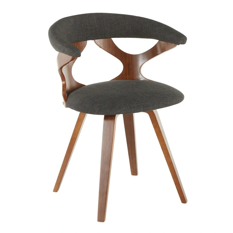 Chaise de salle à manger/d'appoint pivotante Mid-Century Modern