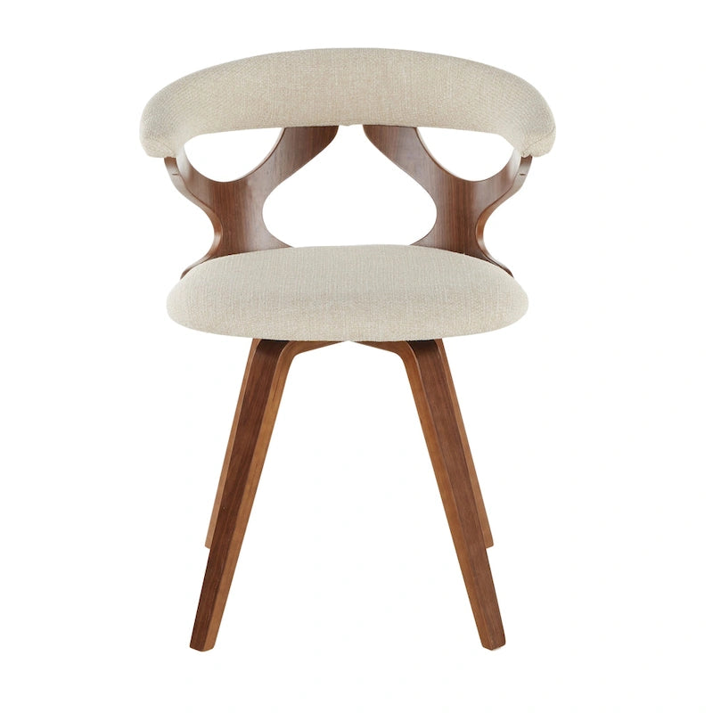 Chaise de salle à manger/d'appoint pivotante Mid-Century Modern