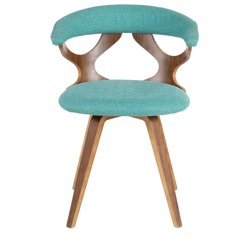 Chaise de salle à manger/d'appoint pivotante Mid-Century Modern