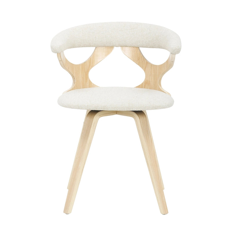 Chaise de salle à manger/d'appoint pivotante Mid-Century Modern