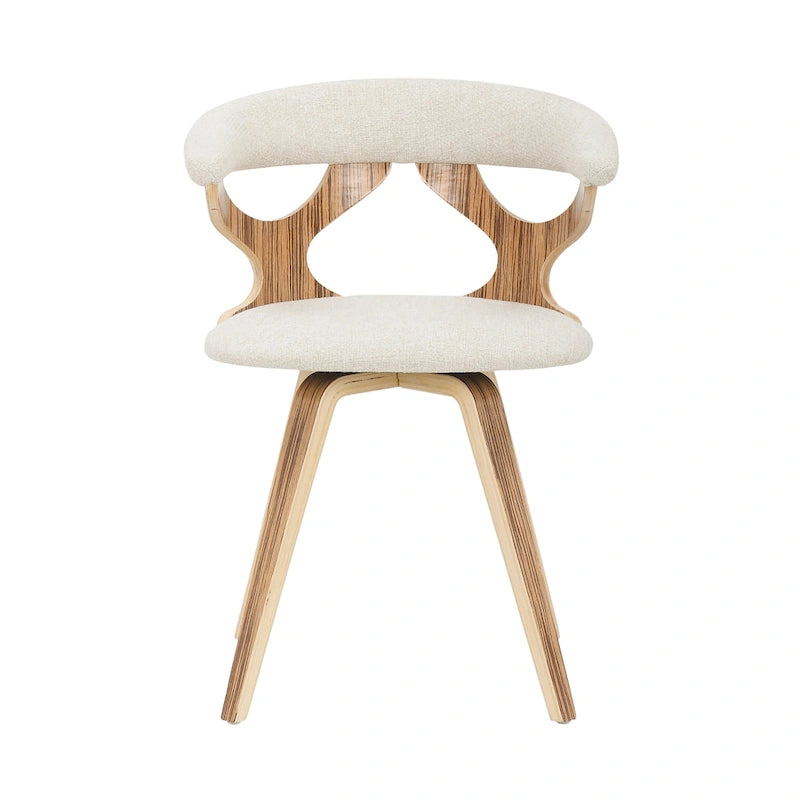 Chaise de salle à manger/d'appoint pivotante Mid-Century Modern