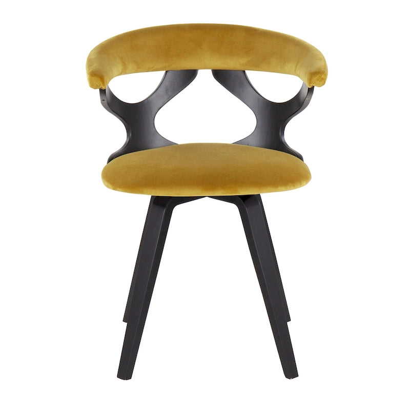 Chaise de salle à manger/d'appoint pivotante Mid-Century Modern