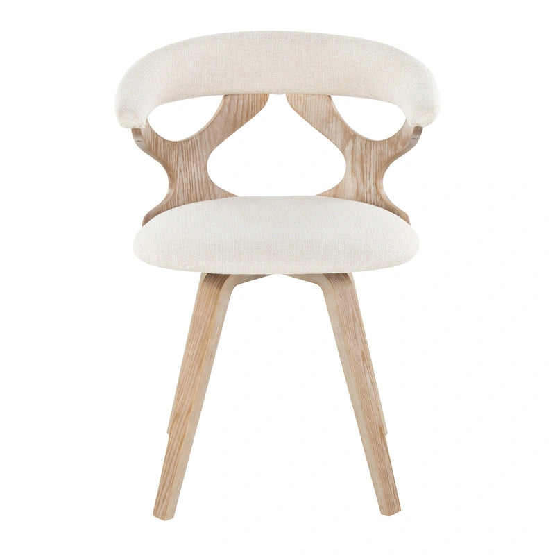 Chaise de salle à manger/d'appoint pivotante Mid-Century Modern