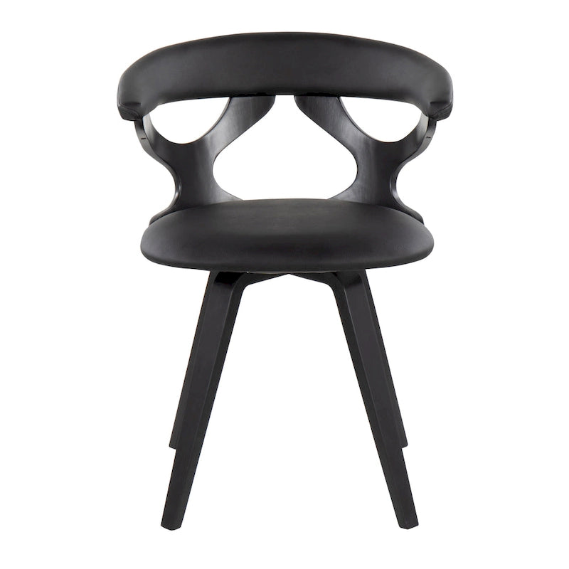 Chaise de salle à manger/d'appoint pivotante Mid-Century Modern