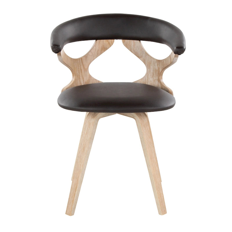 Chaise de salle à manger/d'appoint pivotante Mid-Century Modern
