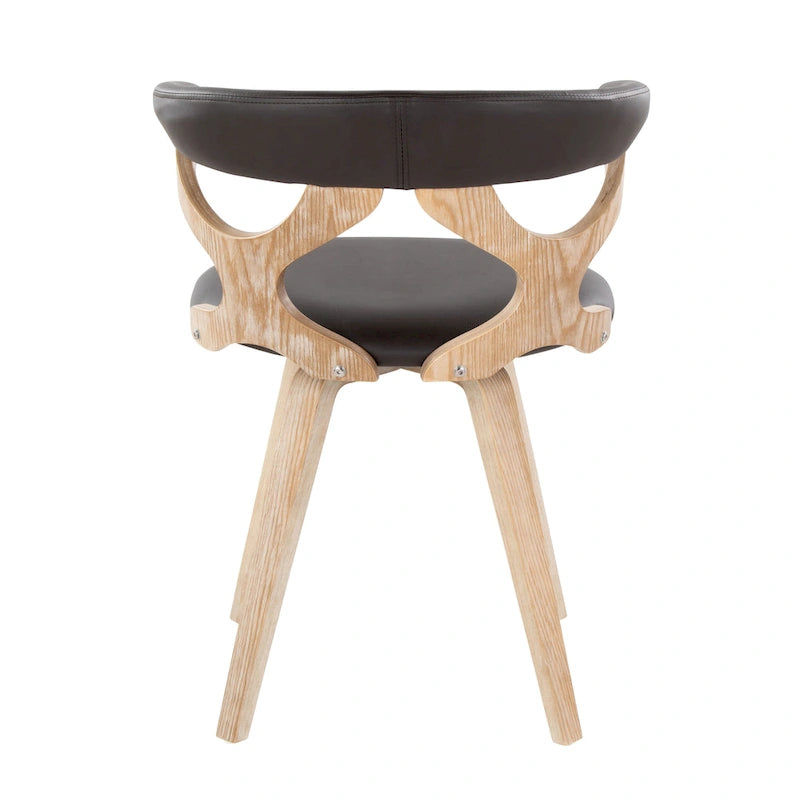 Chaise de salle à manger/d'appoint pivotante Mid-Century Modern