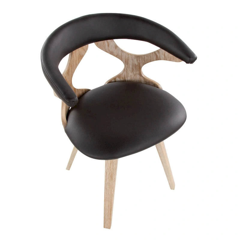 Chaise de salle à manger/d'appoint pivotante Mid-Century Modern