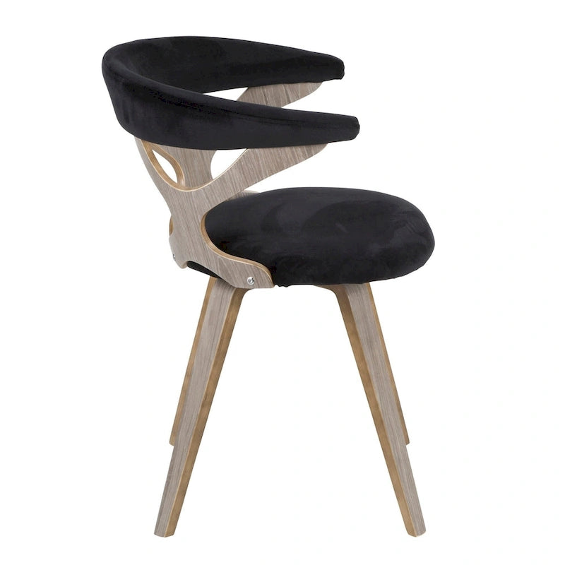 Chaise de salle à manger/d'appoint pivotante Mid-Century Modern